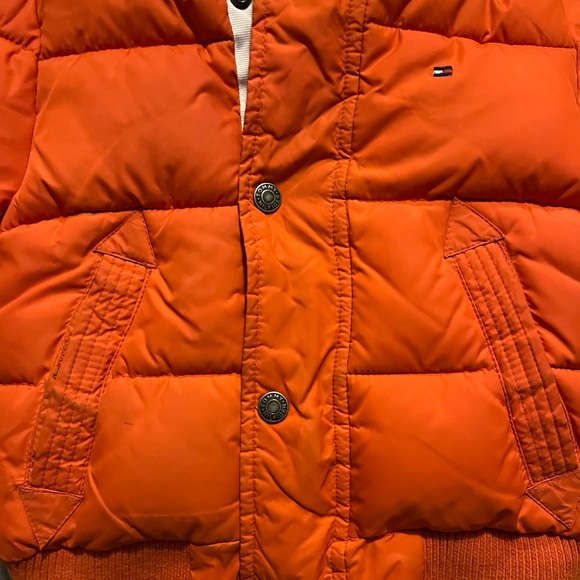Tommy Hilfiger orange kids unisex winter jacket 12-18M - Picture 4 of 6